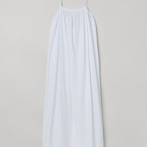 NEW White Flowy Maxi Dress - XS